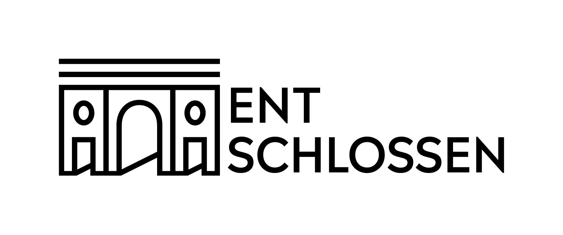 Logo des Projekts Entschlossen zeigt grafische Darstellung eines Durchgangs