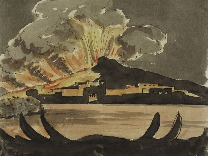 Johann Wolfgang von Goethe: “Eruption of Vesuvius”, 1787