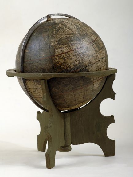 Ein antiker Erdglobus aus dem Jahr 1515 von Johannes Schöner.