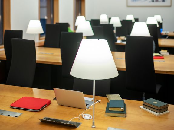 Reading room in the Study Centre