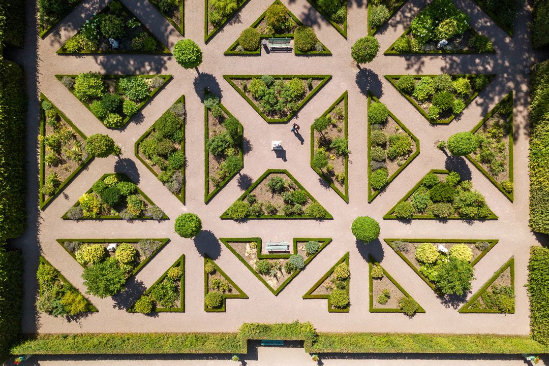 Aerial view of Amor’s Garden