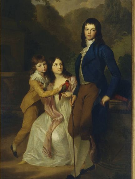  Johann Friedrich August Tischbein, Prinz Carl Friedrich, Prinzessin Caroline und Prinz Bernhard von Sachsen-Weimar und Eisenach, 1798 