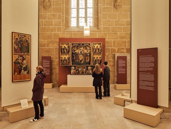 Exhibition "Of Unicorns and Dragon Slayers" in the Museum of St. Mary’s, Müntzergedenkstätte, Mühlhausen