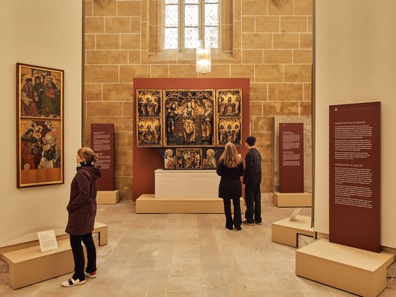 Ausstellung "Von Einhörnern und Drachentötern" im Museum St. Marien, Müntzergedenkstätte, Mühlhausen