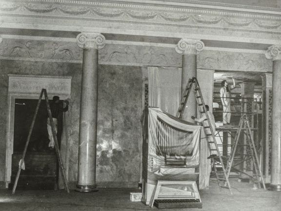 Residenzschloß, Restaurierungsarbeiten im Festsaal