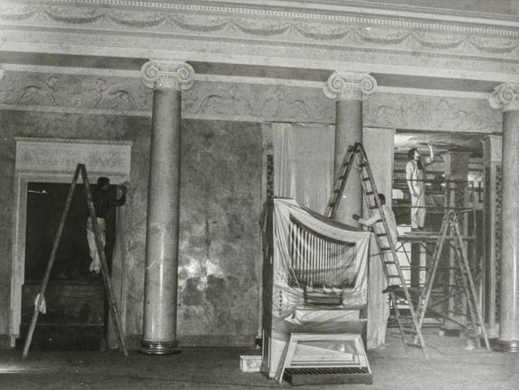 Residenzschloß, Restaurierungsarbeiten im Festsaal
