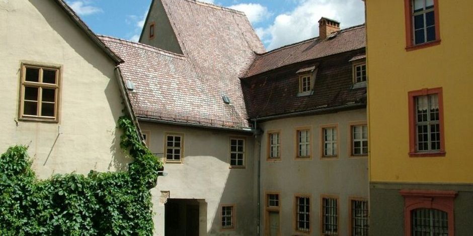 look into the courtyard