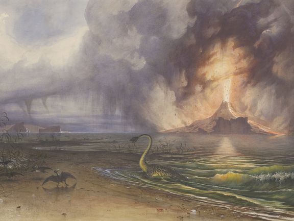 Leander Russ: „Vorweltliche Landschaften. 3. Periode“, 1842