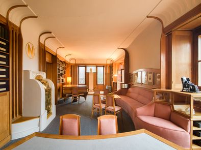Bibliotheks- und Vortragsraum mit Interieur von Henry van de Velde