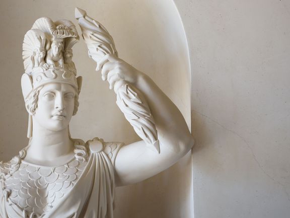 Statue of Minerva by Christian Friedrich Tieck in the Gentzian staircase