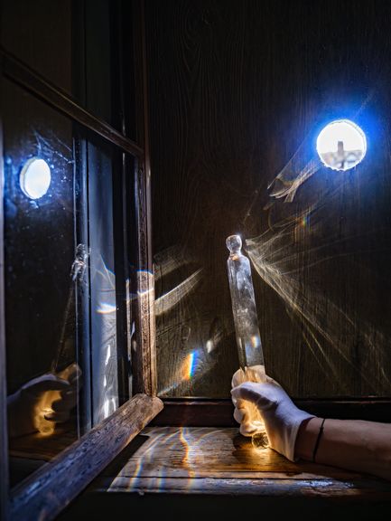 Angeleuchtetes Prisma