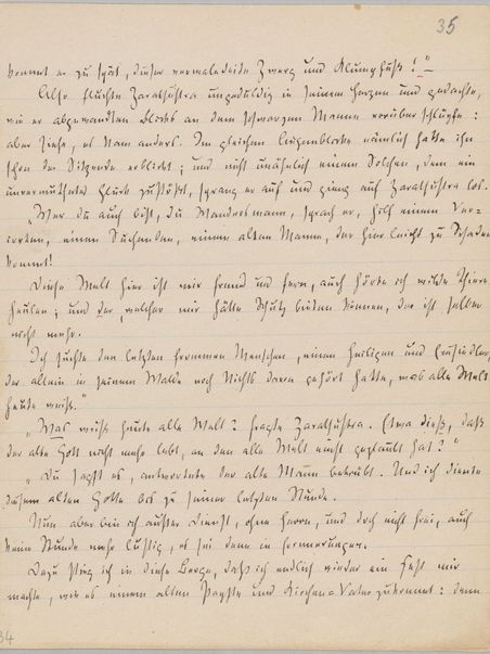 Faksimile von Friedrich Nietzsches "Also sprach Zarathustra"