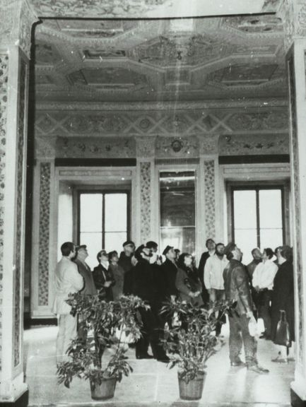 SW-Foto Residenzschloss, Schloss, Besichtigung mit Gruppe 1985