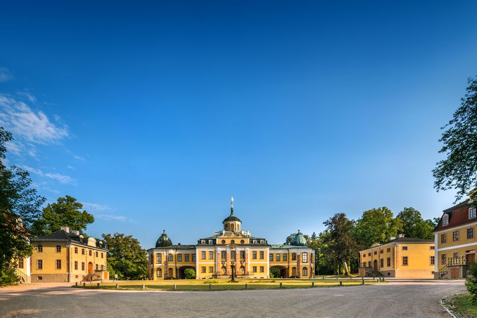 Blick auf das Schloss Belvedere