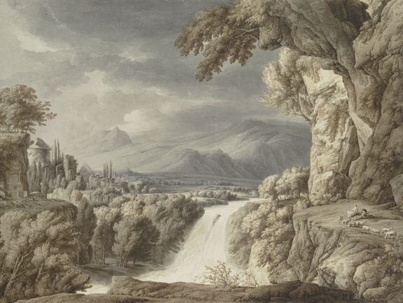 Kobell, Franz Innocenz Josef: „Heroische Landschaft mit Wasserfall“
