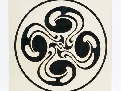 Ellen Kolde, Studie: Vierfaches rotierendes Ornament, 1910/1911