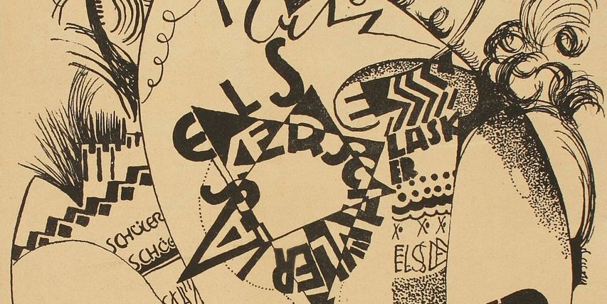 Friedl Dicker. Arbeiten auf Papier. Schenkung aus dem Nachlass Judith und Florian Adler-Moller Graphik von Friedl Dicker, Einladung zum ersten Bauhaus-Abend 1920