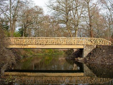 Die fertig gestellte Brücke im Herbst 2019
