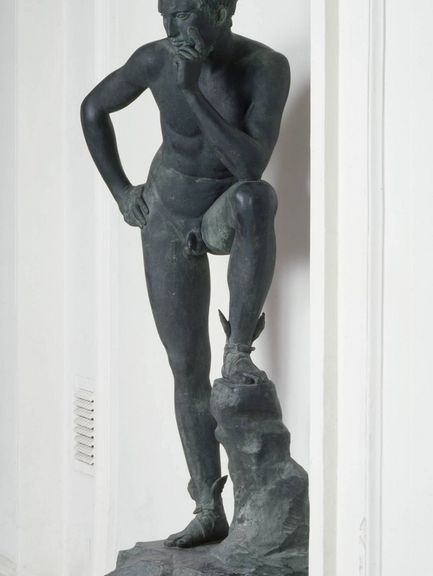  Adolf Hildebrandt, Rastender Merkur, 1885/86, Bronze 