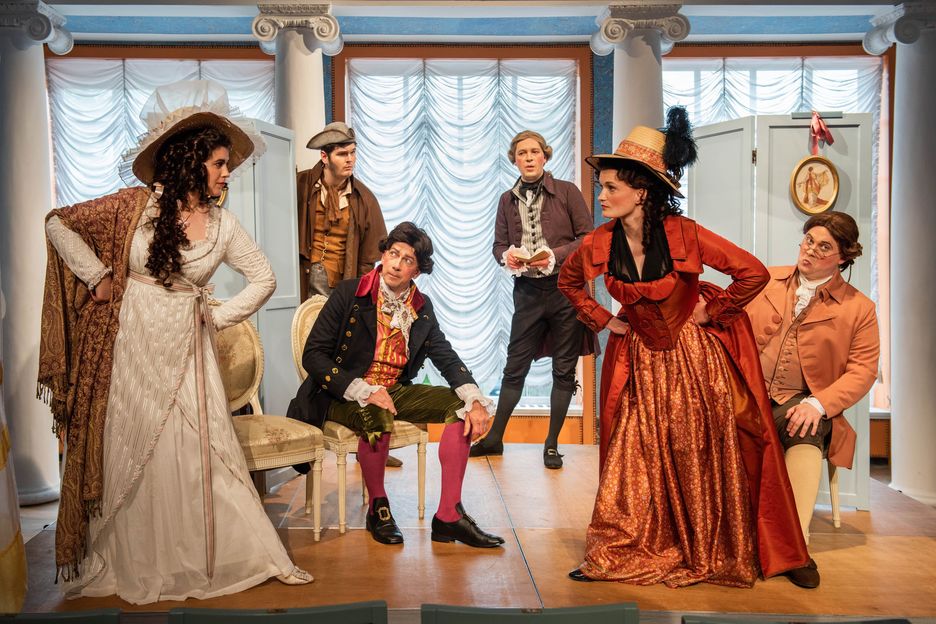 Ensemble der Oper 'Die Theatralischen Abentheuer' Foto: Maik Schuck ©Liebhabertheater Schloss Kochberg