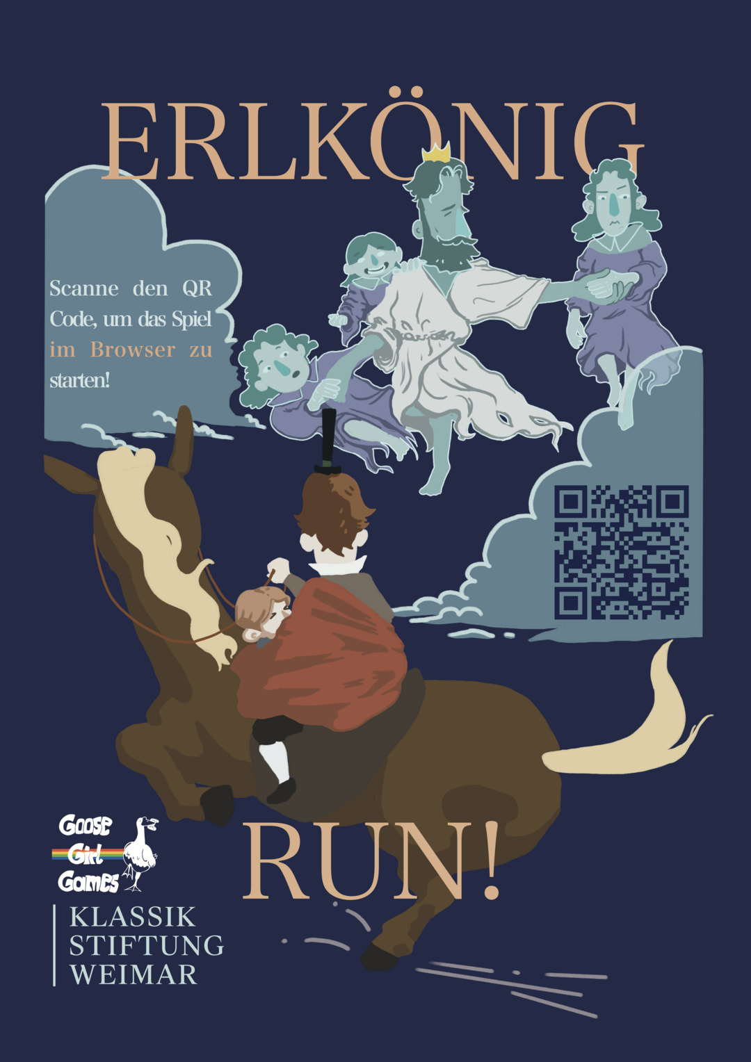 Mini-Game: Erkönig Run! Plakat zum Spiel "Erlkönig Run!"