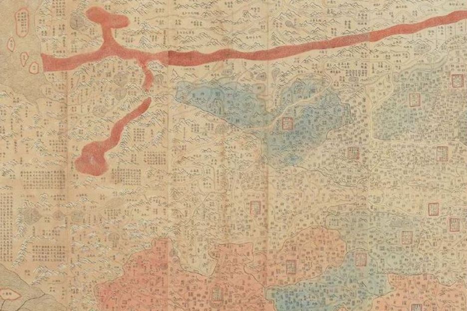 Karte der ewigen Vereinigung der Qing-Dynastie