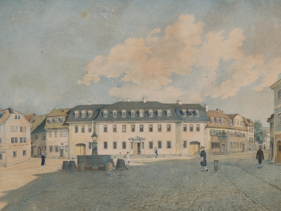 Johann Gottlob Samuel Rösel, Residence of Johann Wolfgang Goethe at Frauenplan, 1828