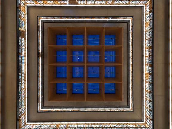 Ceiling of the "Book Cube" in the Study Centre