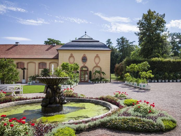 Außenaufnahme der Orangerie von Schloss Belvedere