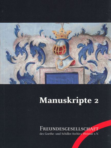 Ein Exemplar des Manuskripte 2 Heftes der Freundesgesellschaft des Goethe- und Schiller-Archivs 