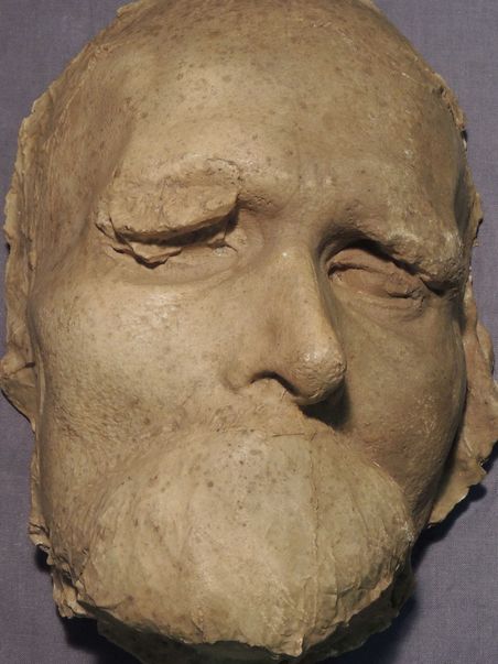 Totenmaske Friedrich Nietzsches aus Gips
