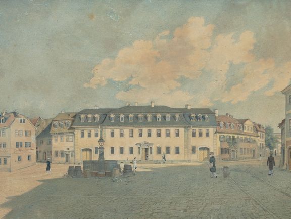 Johann Gottlob Samuel Rösel, Goethes Wohnhaus am Frauenplan, 1828