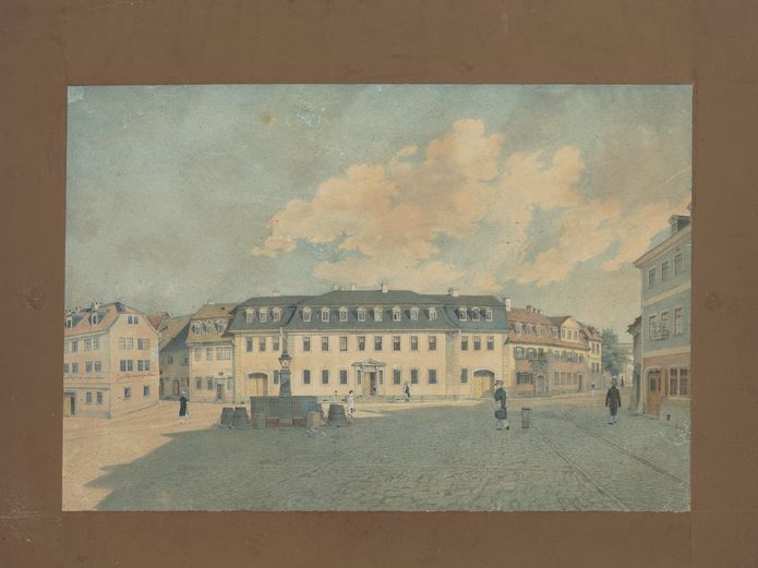 Johann Gottlob Samuel Rösel, Goethes Wohnhaus am Frauenplan, 1828