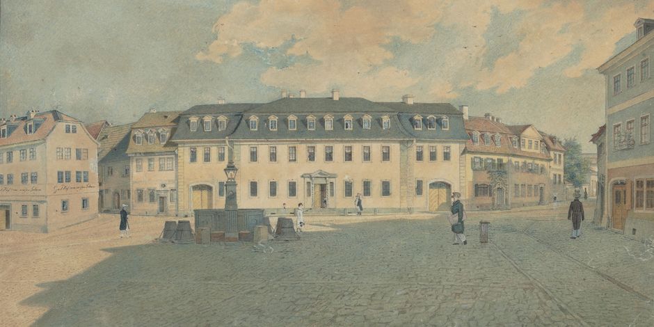 Johann Gottlob Samuel Rösel, Goethes Wohnhaus am Frauenplan, 1828
