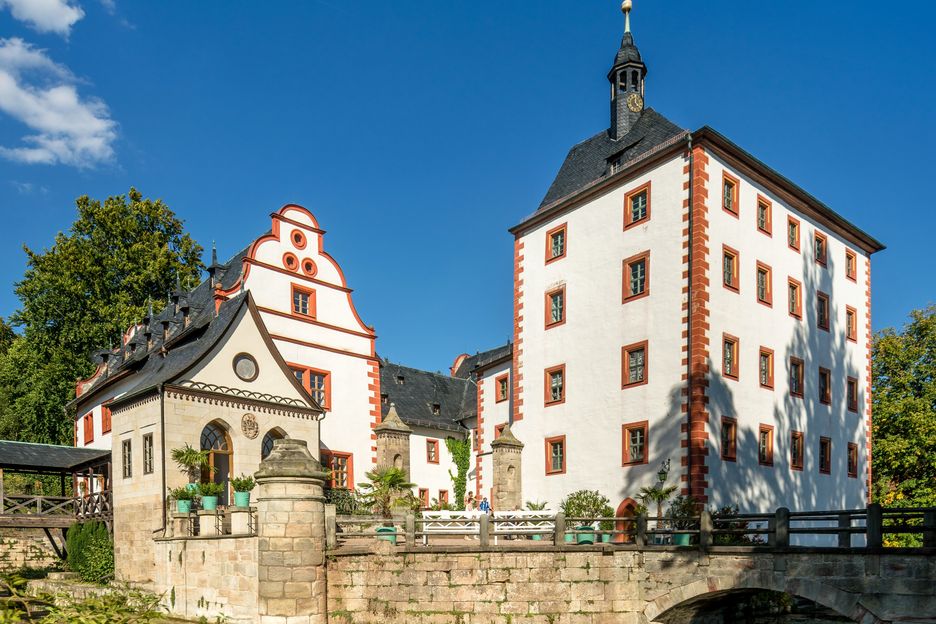 Blick auf Schloss Kochberg