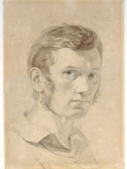  Philipp Otto Runge, Selbstporträt, 1806, schwarze und weiße Kreide 