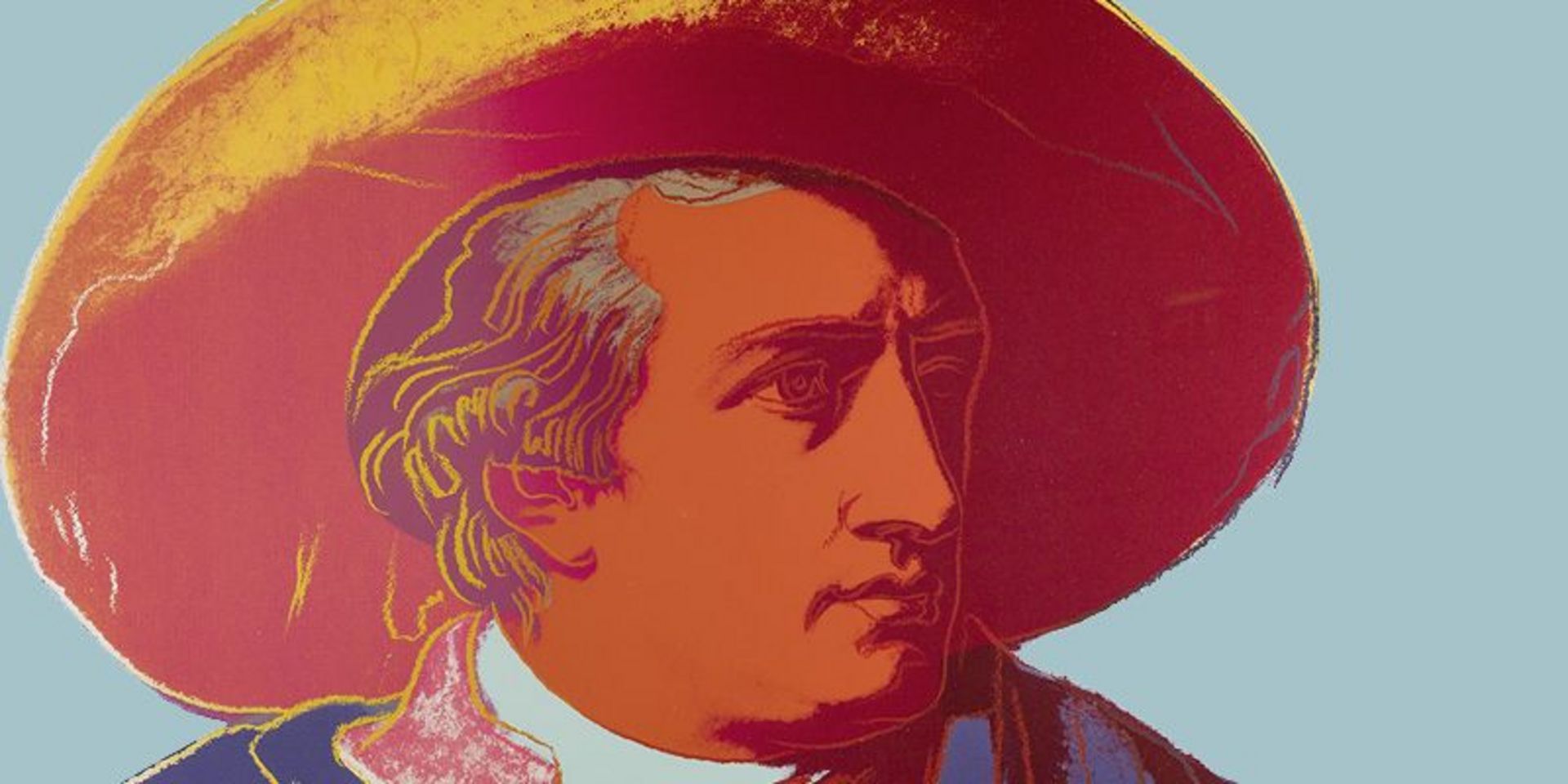 Abbildung Goethekopf im Andy-Warhol-Stil