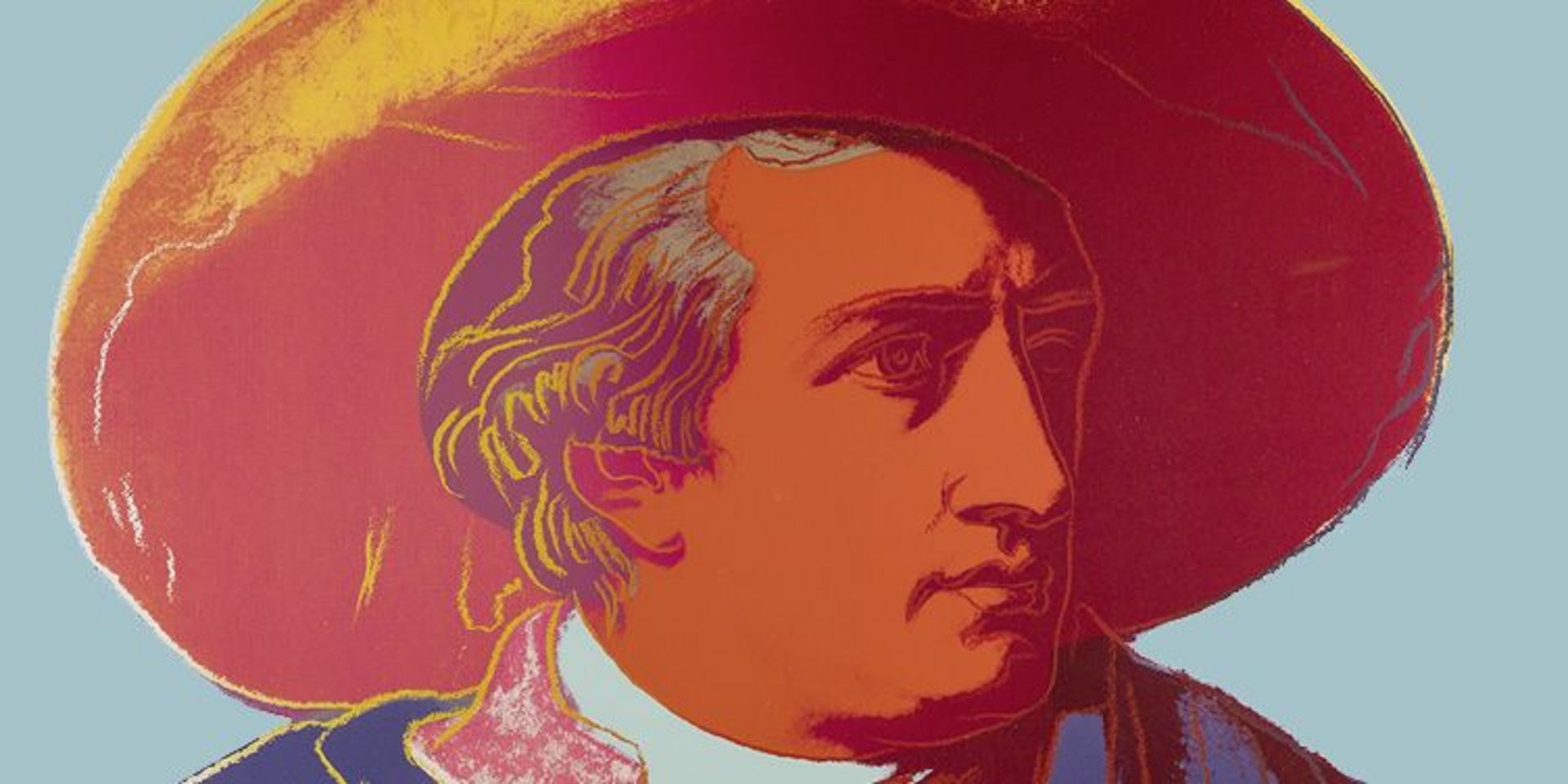 Andy Warhol, "Goethe (No. 273)," 1972 Goethe head in the Andy Warhol style