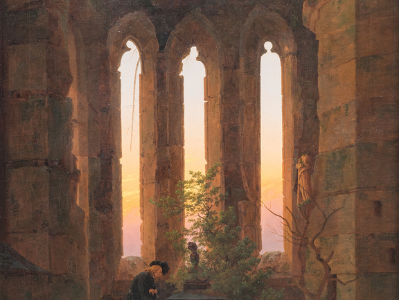 Caspar David Friedrich, Hutten’s Tomb, ca. 1823/1824, oil on canvas