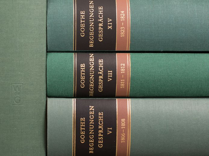Foto der Ausgabe der Begegnungen und Gespräche Goethes
