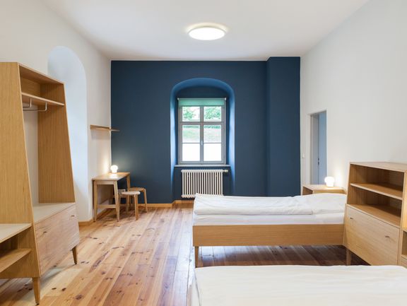 die neu gestalteten Übernachtungszimmer 