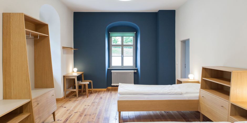 die neu gestalteten Übernachtungszimmer 