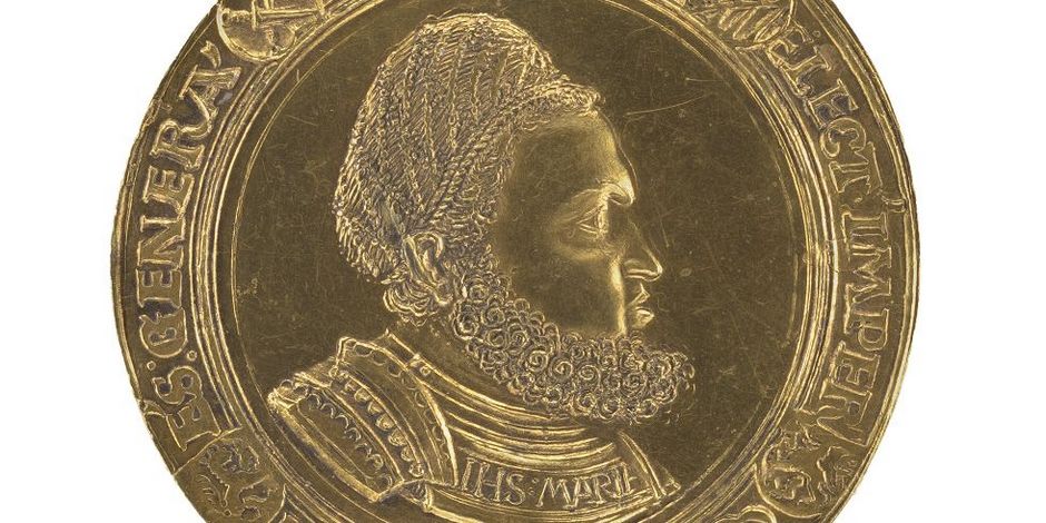 Goldmedaille auf Friedrich den Weisen im Wert von zwölf Dukaten aus dem Jahr 1512