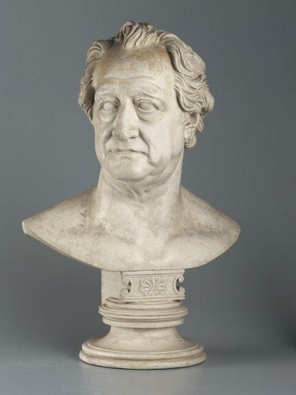  Christian Daniel Rauch, Bildnisbüste Johann Wolfgang Goethe, 1820, Gips 