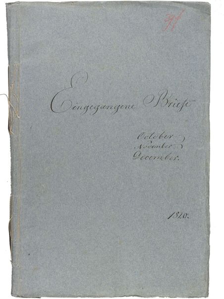 Foto eines historischen Umschlags eines Faszikels