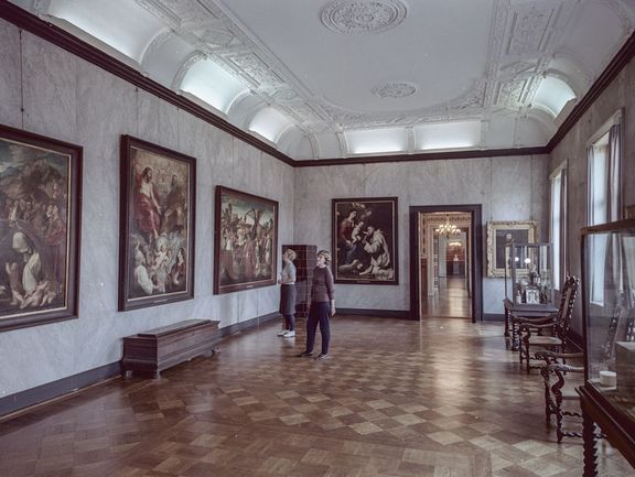 20.2.1967 Saal im Schlossmuseum von Weimar mit Rubens-Gemälde