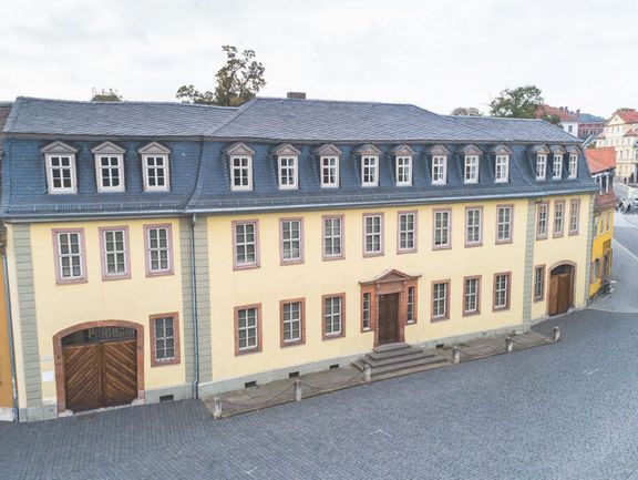 Ansicht des Goethe-Wohnhauses vom Frauenplan