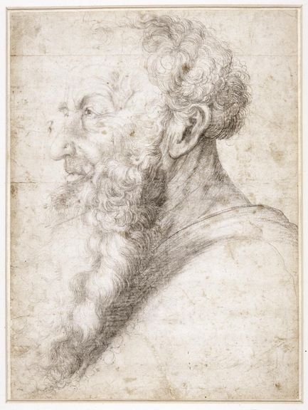  Matthias Grünewald, Bildnis des Guido Guersi, um 1512/16, Kohle 