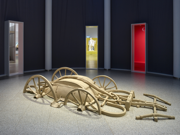 Rotunda of the Great Hall with an installation by Asta Gröting