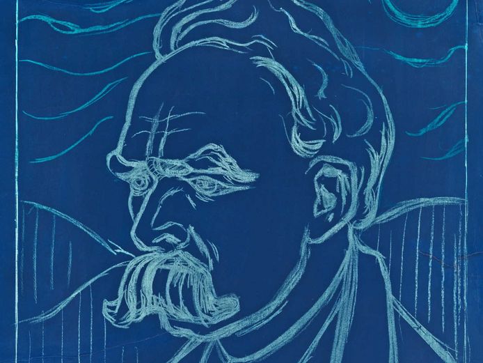 Nietzsche-Porträt, Zeichnung von Edvard Munch